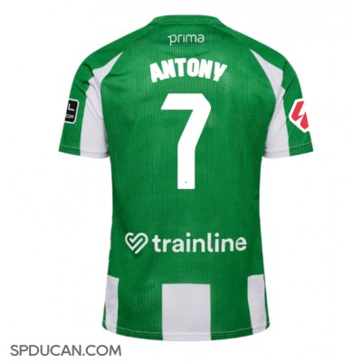 Muški Nogometni Dres Real Betis Antony #7 Domaci 2025-26 Kratak Rukav Muški Nogometni Dres Real Betis Antony #7 Domaci 2025-26 Kratak Rukav